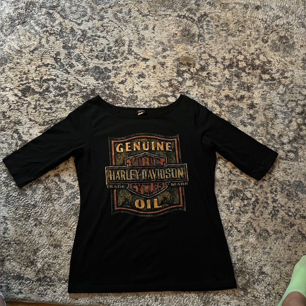 Harley Davidson Scoop Neck Ladies T-shirt
